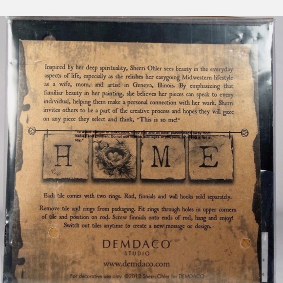 Words To Live Luna Tile by Sherri Ohler. New in Package - Picture 6 of 7